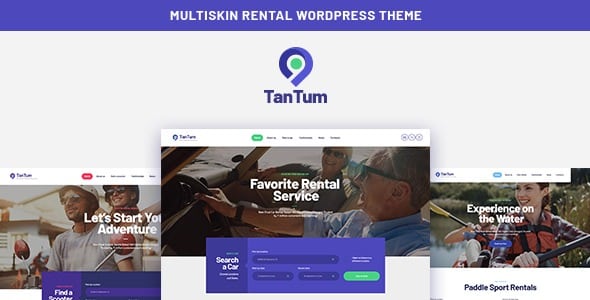 TanTum v1.1.1 NULLED - Car Scooter Boat & Bike Rental Services WordPress Theme
