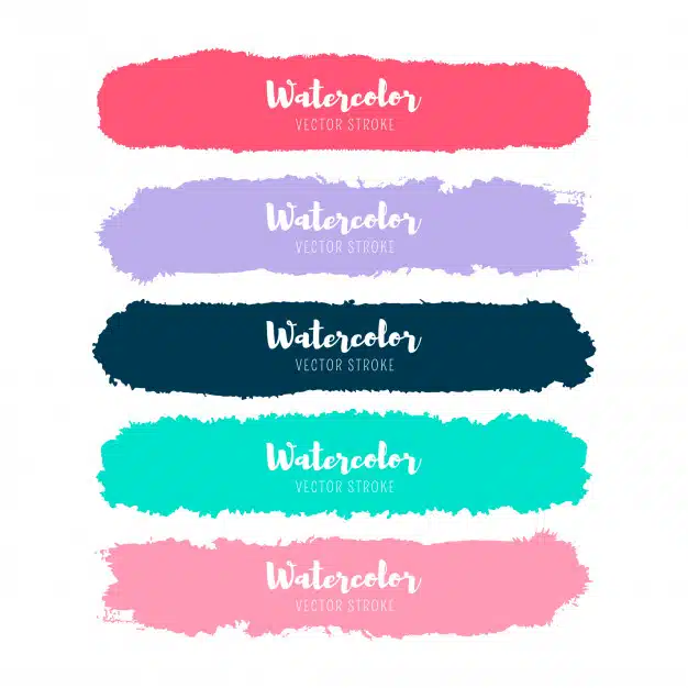 Watercolor label collection Free Vector