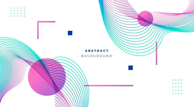 Abstract background with wavy lines Vector