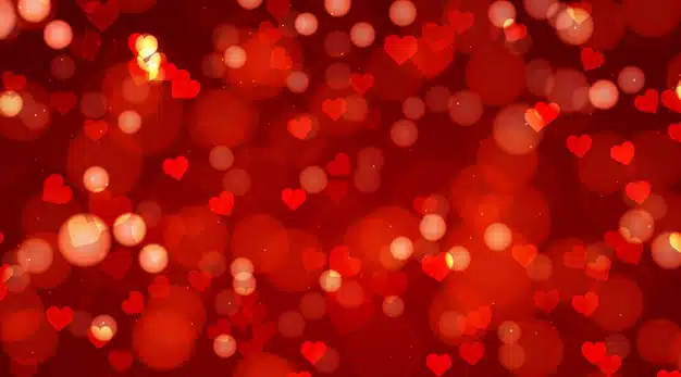 Blurred valentine's day background Vector