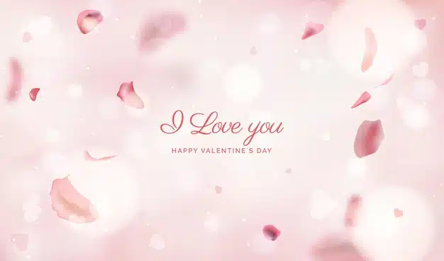 Blurred valentines day background Vector