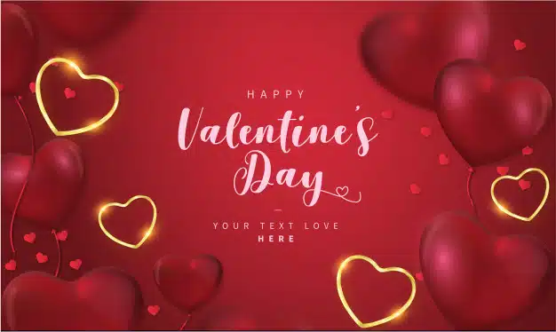 Lovely happy valentine's day background with hearts Vector