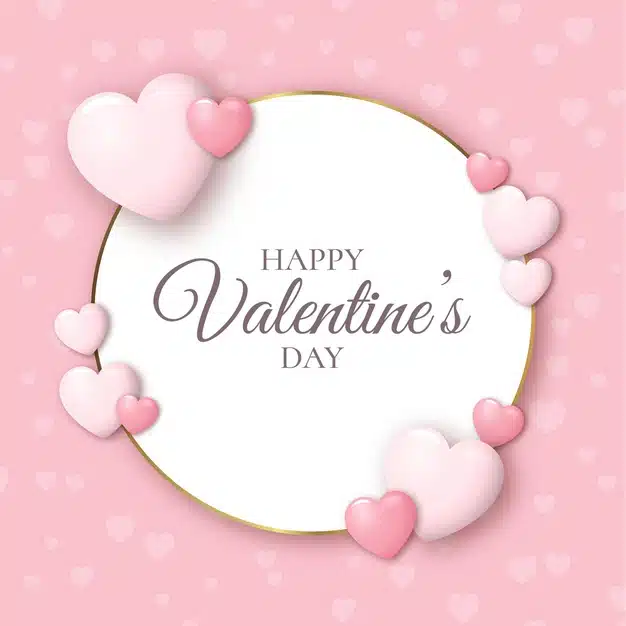 Realistic valentines day background Vector