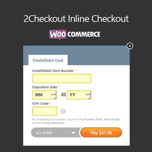 2Checkout Inline Checkout for WooCommerce
