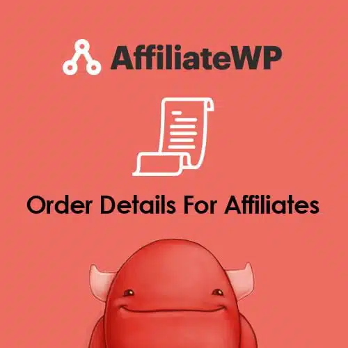 AffiliateWP Order Details For Affiliates Addon