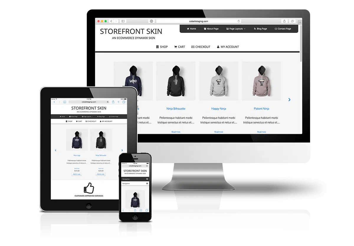 CobaltApps StoreFront Skin for Dynamik Website Builder