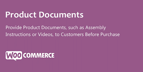 Product Documents for WooCommerce
