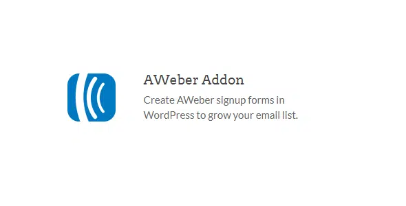 WPForms AWeber Addon 1.2.0