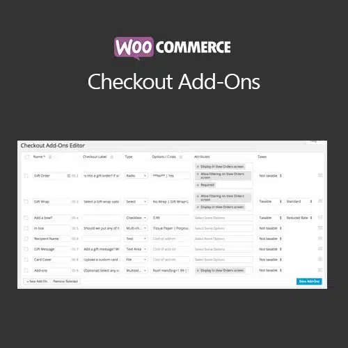 WooCommerce Checkout Add-Ons 2.5.4