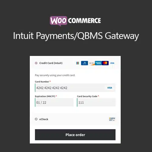 WooCommerce Intuit Payments-QBMS Gateway 3.0.0