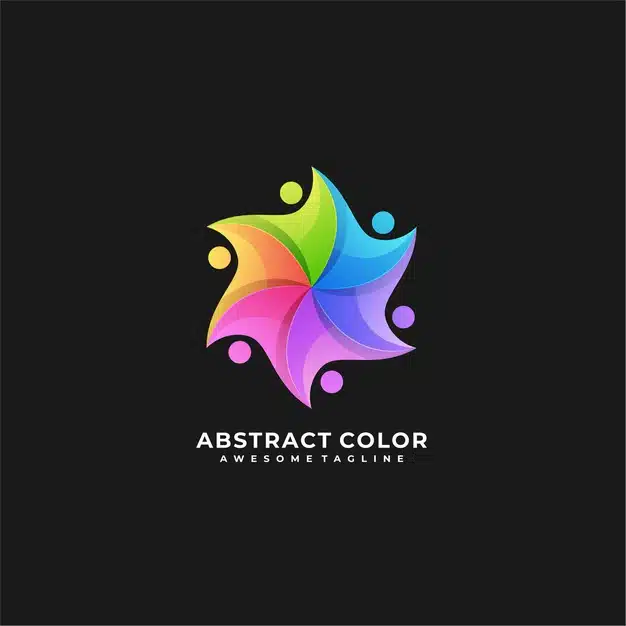 Abstract colorful logo. Premium Vector