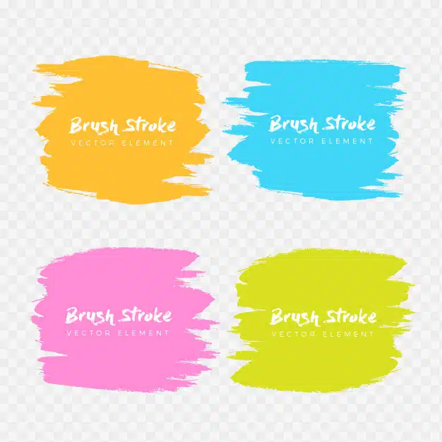 Abstract watercolor grunge brush frame collection Free Vector