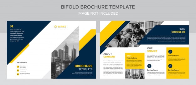 Bifold brochure template Premium Psd
