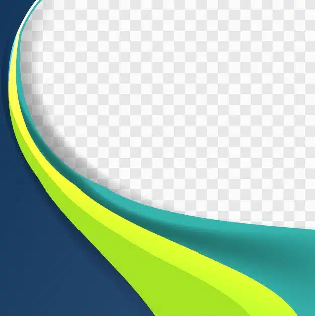 Blue and green wavy background Free Vector