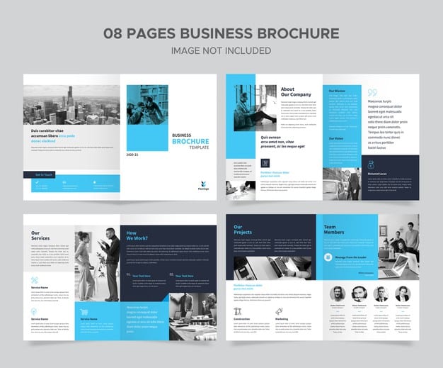Business brochure template design Premium Psd