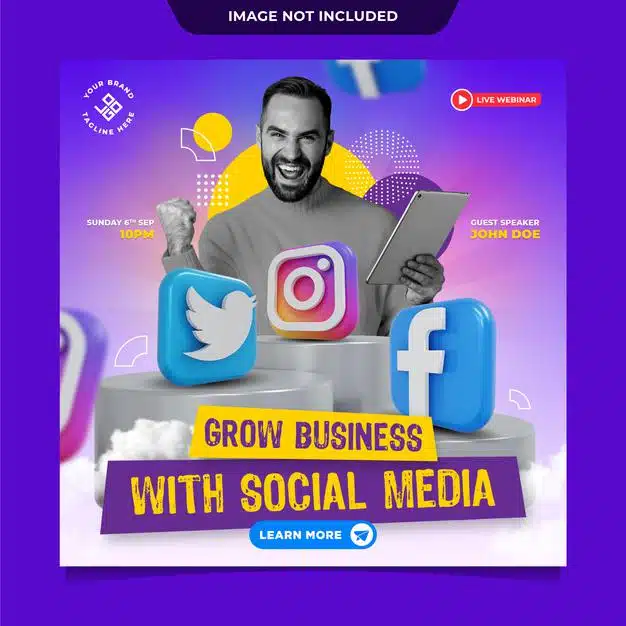 Business social media post template Premium Psd