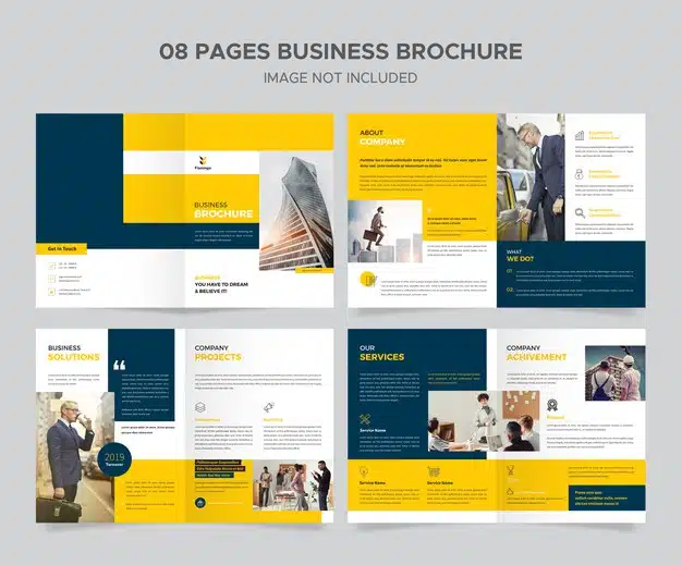 Corporate business brochure Premium Psd