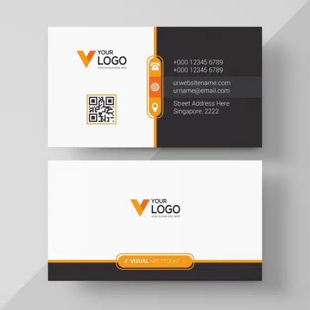 Corporate business card Free Vector