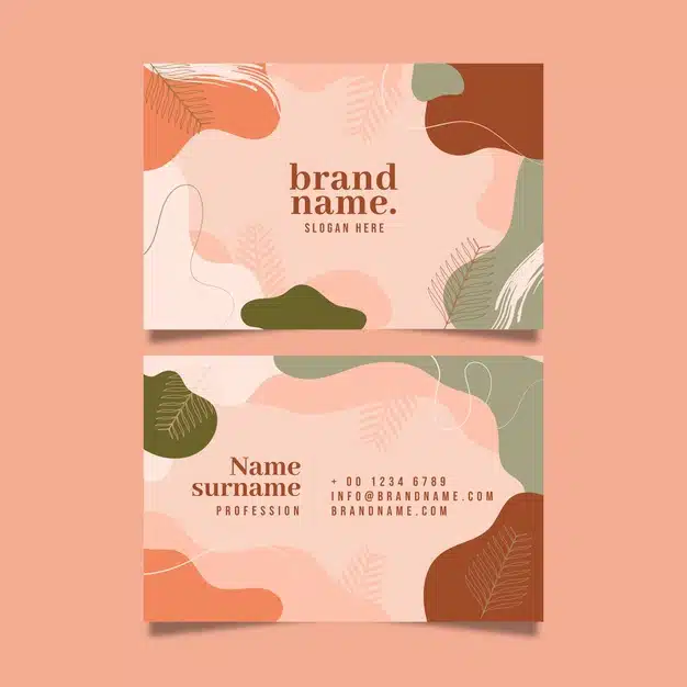 Creative business card template Free Vector