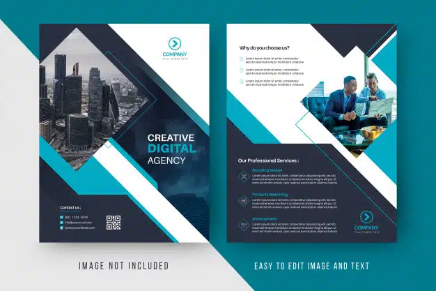 Digital agency business flyer template Premium Psd