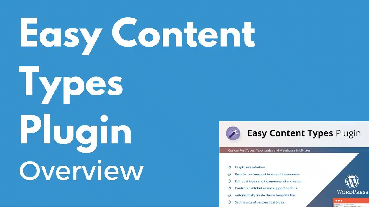 Easy Content Types WordPress Plugin 3.2.2