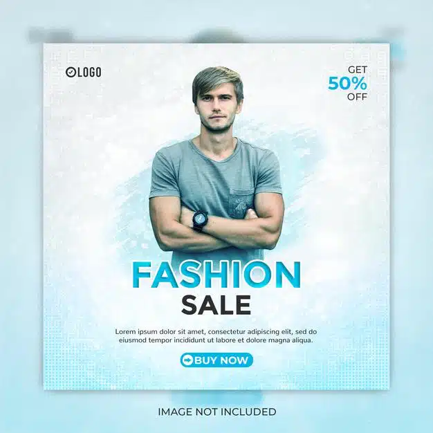 Fashion sale social media post or instagram banner template Premium Psd
