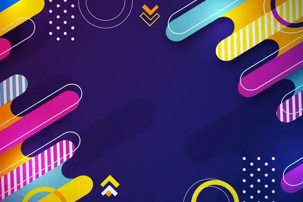 Flat colorful geometric background Free Vector
