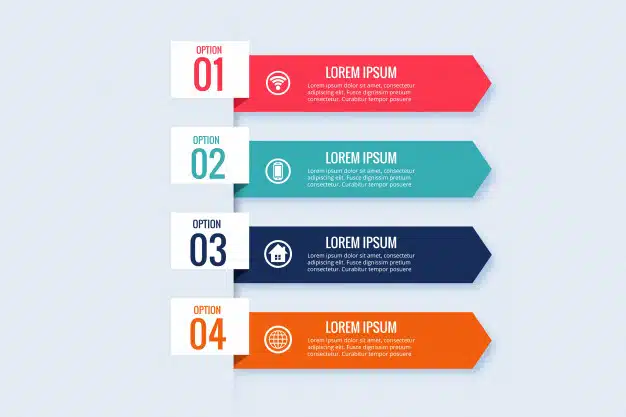 Infographic business banner template design Free Vector