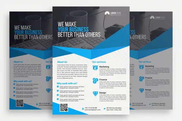 Modern business brochure Free Psd