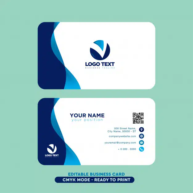 Modern professional business card Free Vector