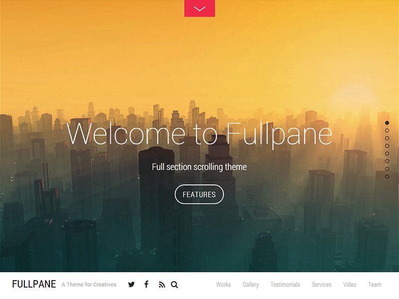 Themify Fullpane WordPress Theme