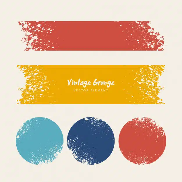 Vintage grunge distressed backgrounds collection Free Vector