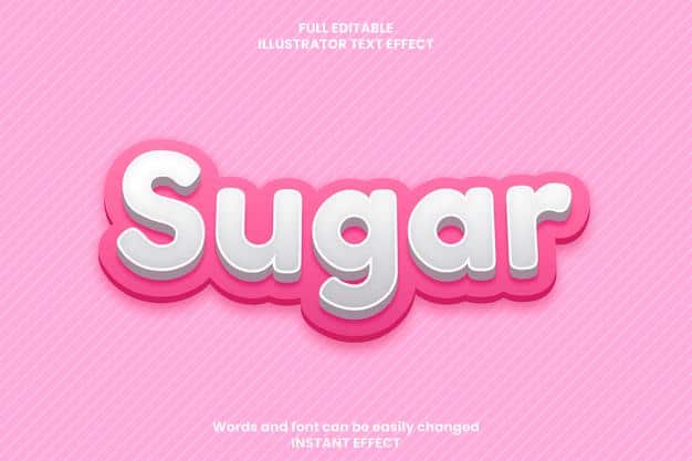 3d soft pink text effect Free Vector