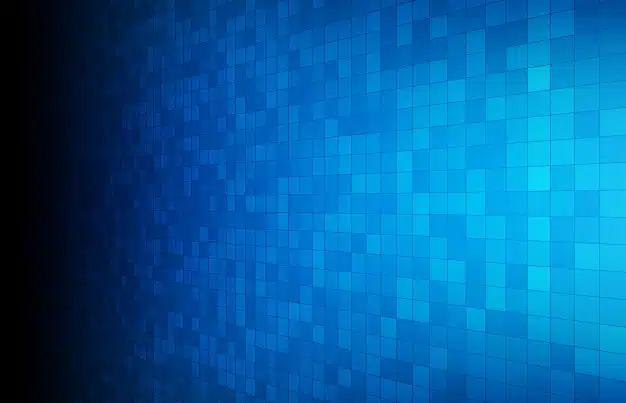 Abstract background of blue glowing rectangle square Premium Vector