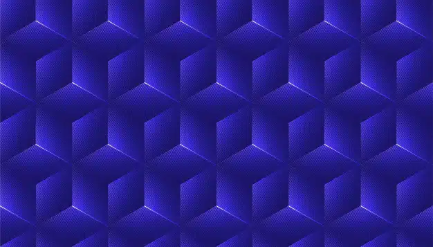 Abstract seamless background with cube decoration. Premium Vector
