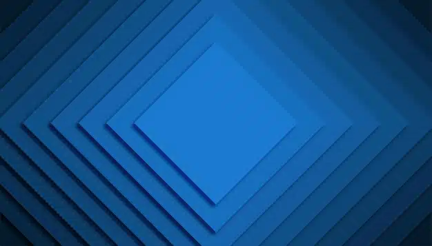 Blue square geometric background Premium Vector
