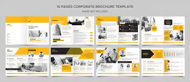 Corporate brochure template Premium Psd