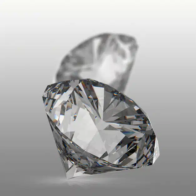 Diamonds isolated on white Premium Photo