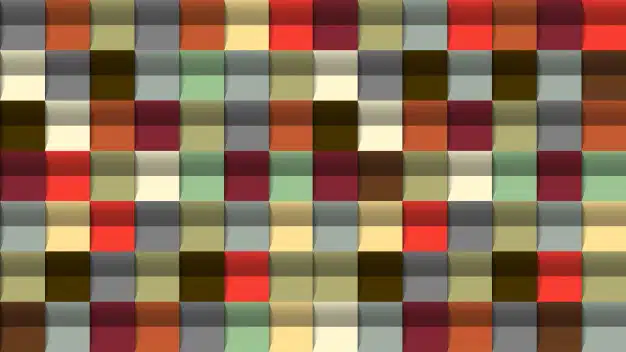 Geometric abstract background, 3d effect, retro colors Premium Vector