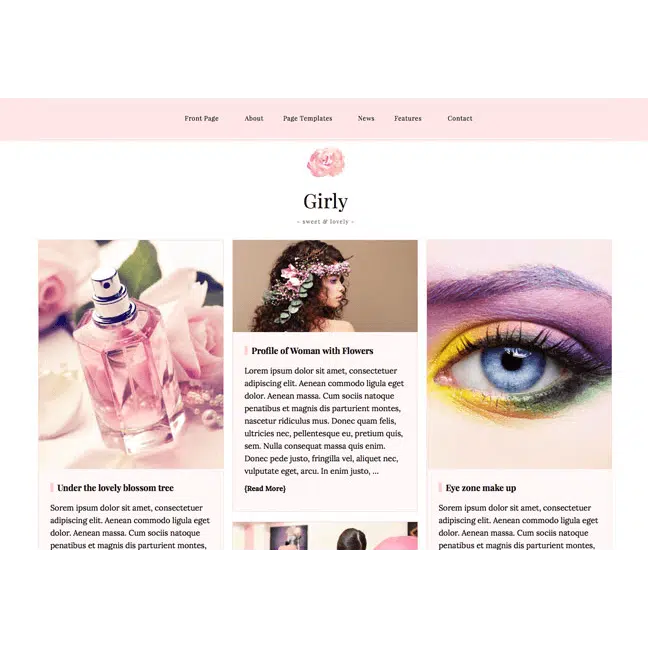 Girly WordPress Theme 1.2.9