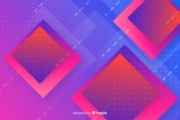 Gradient geometric shapes background Free Vector