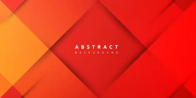 Modern colorful geometric red background Premium Vector