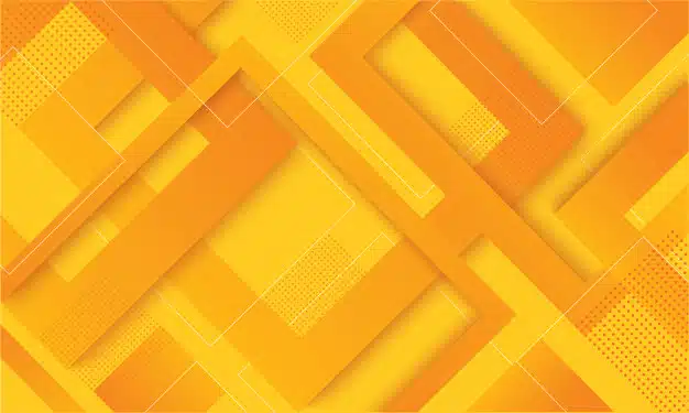 Modern yellow square gradient trendy background Premium Vector