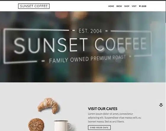 OboxThemes Sunset Coffee WooCommerce