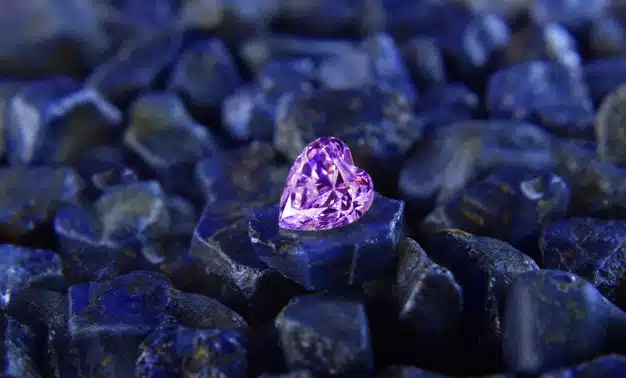 Pink diamonds are valuable, expensive and rare. for making jewelry Premium Photo