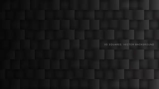 Square blocks technology black abstract background Premium Vector