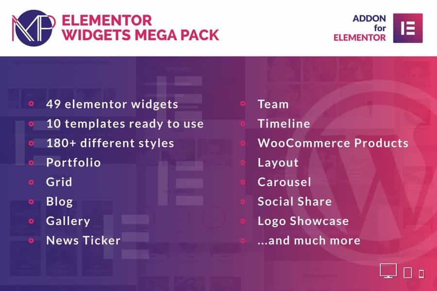 Envato – Elementor Widgets Mega Pack