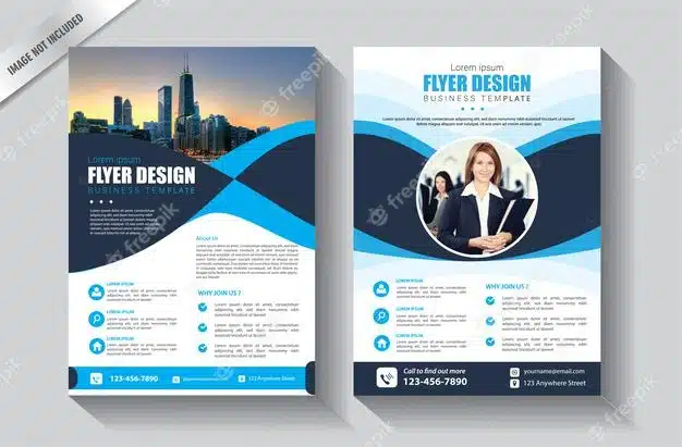 Abstract flyer template for annual report and cover book Premium Vector