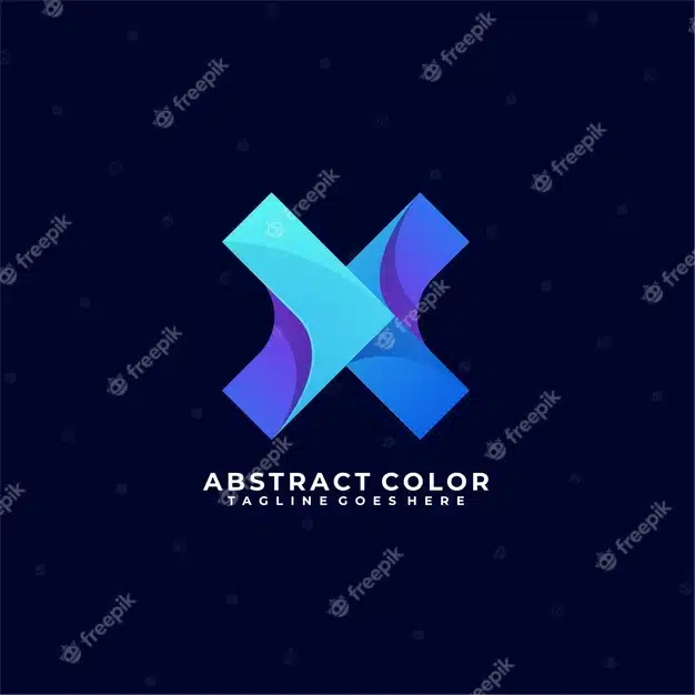 Abstract letter color logo design Premium Vector