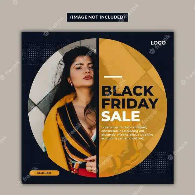 Black friday sale social media post template Premium Psd